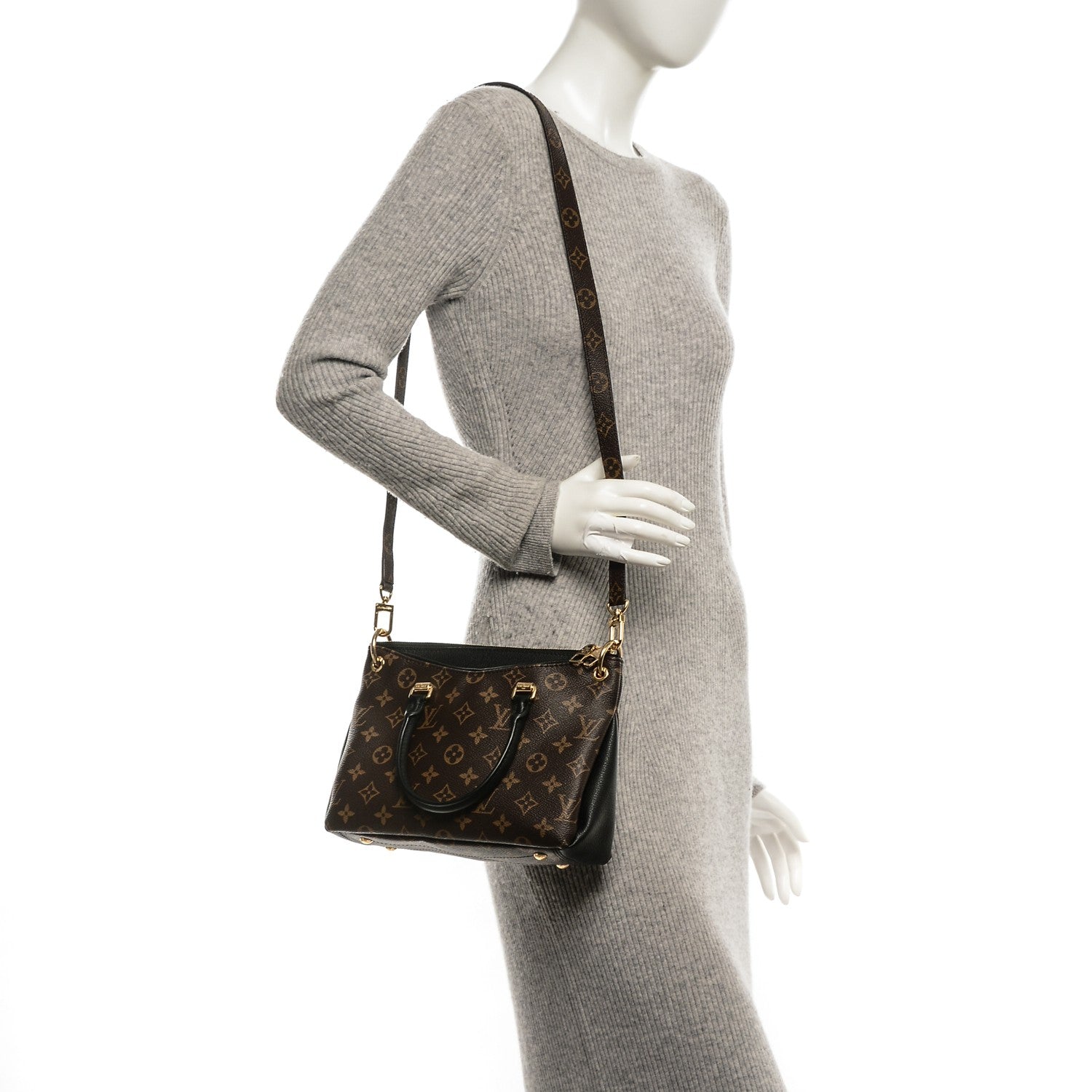 Louis Vuitton Monogram Pallas Full BB Black 2 of 7