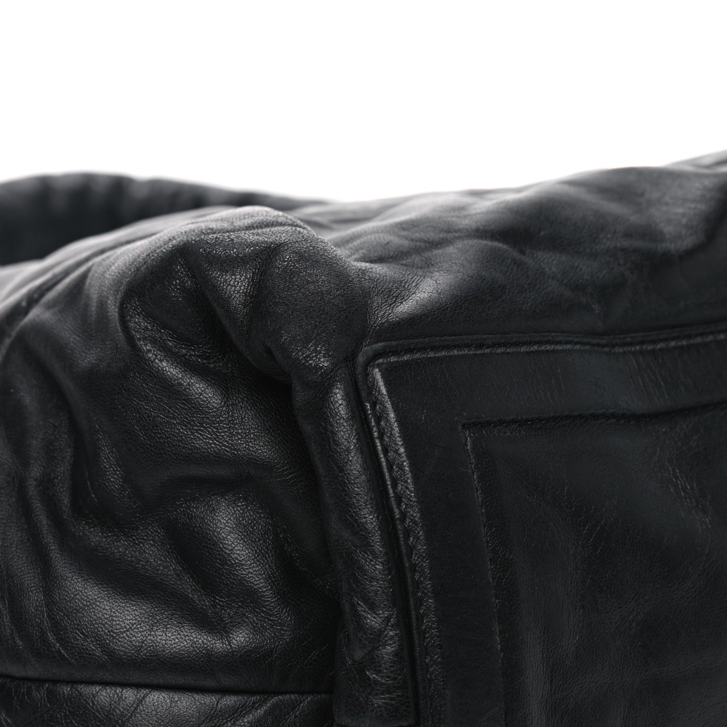 Lambskin Quilted Medium Coco Cocoon Reversible Tote Black