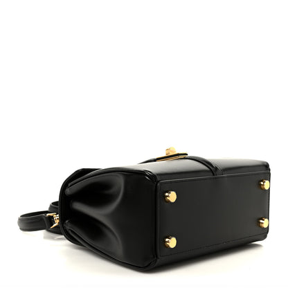 Celine Satinated Calfskin Mini 16 Top Handle Bag Black 4 of 10