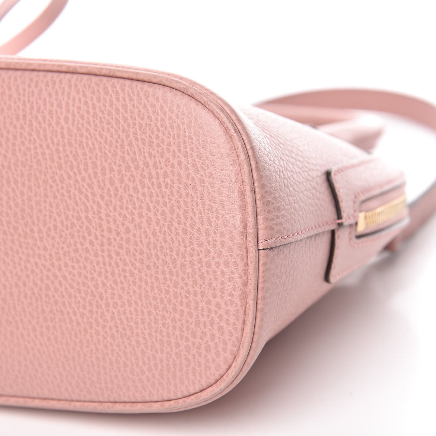Dollar Calfskin Small GG Charm Dome Bag Soft Pink