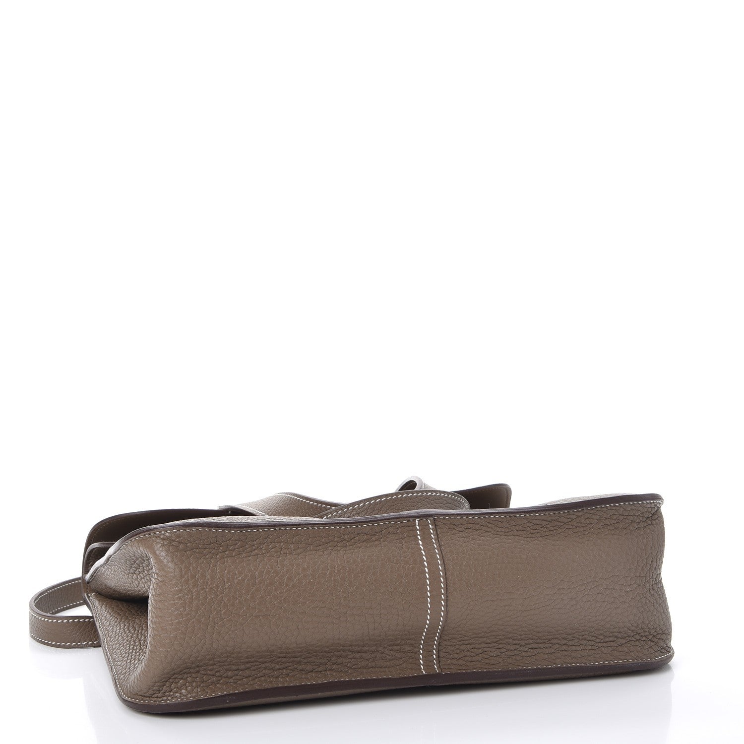 Hermes Taurillon Clemence Halzan 31 GM Etoupe 5 of 9