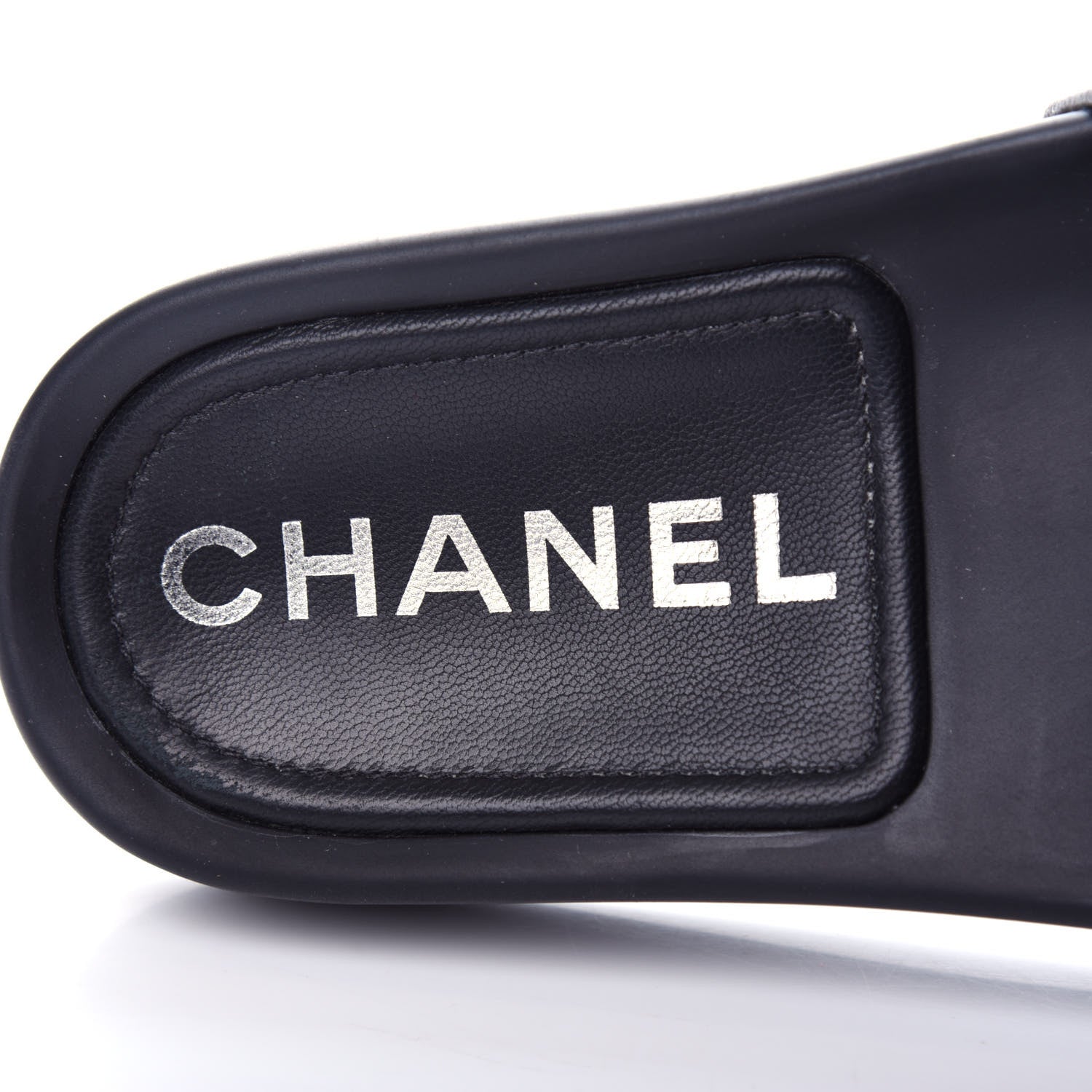 Chanel Lambskin Quilted CC Mules Sandals 35 Black 8 of 11