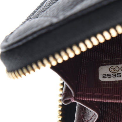 Chanel Caviar Quilted Zip Coin Purse Black 7 of 8