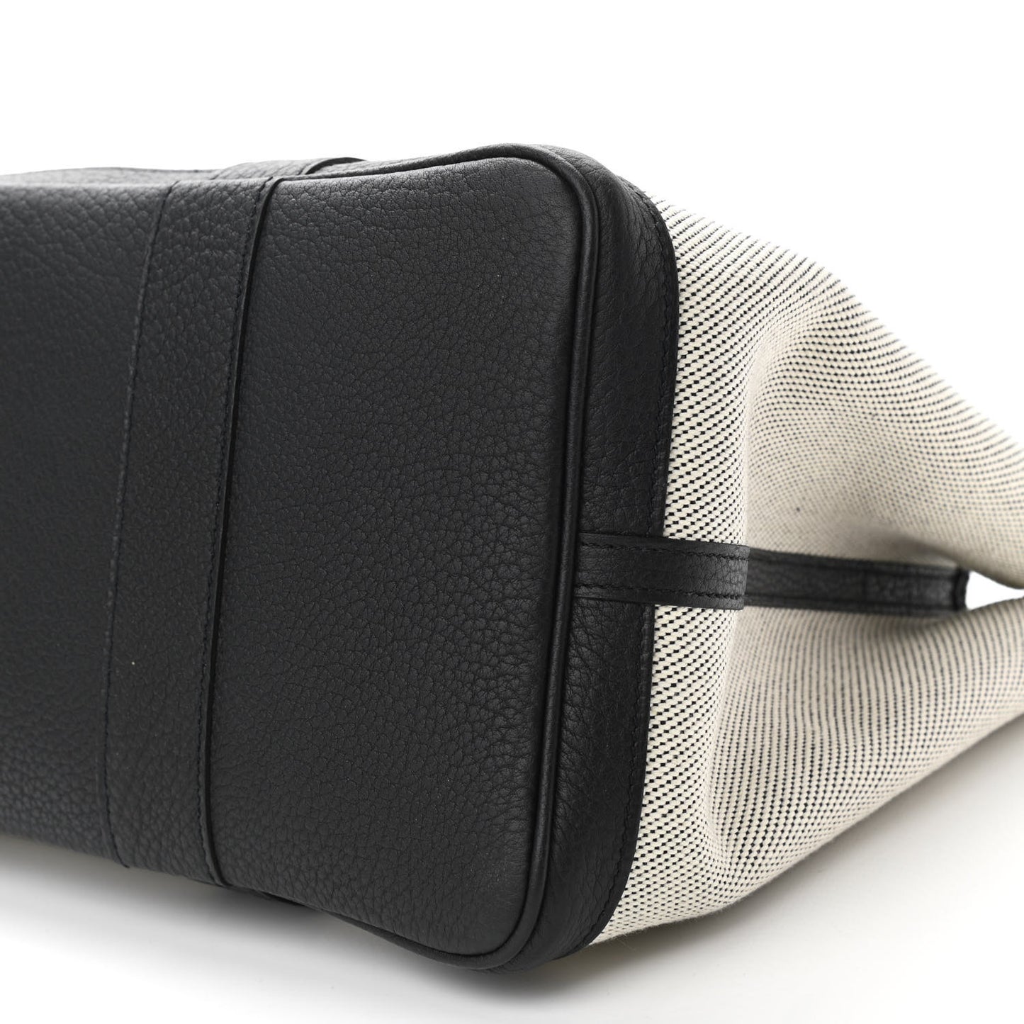 Twill H Negonda Garden Party 36 MM Tote Ecru Black