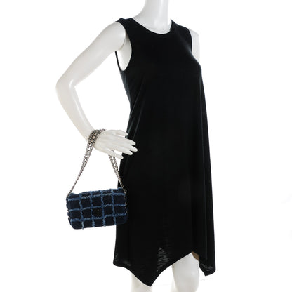 Chanel Denim Patchwork Triple Chain Flap Blue 2 of 7