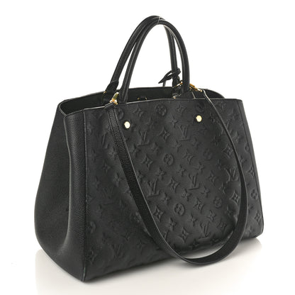 Louis Vuitton Empreinte Montaigne GM Black 3 of 9
