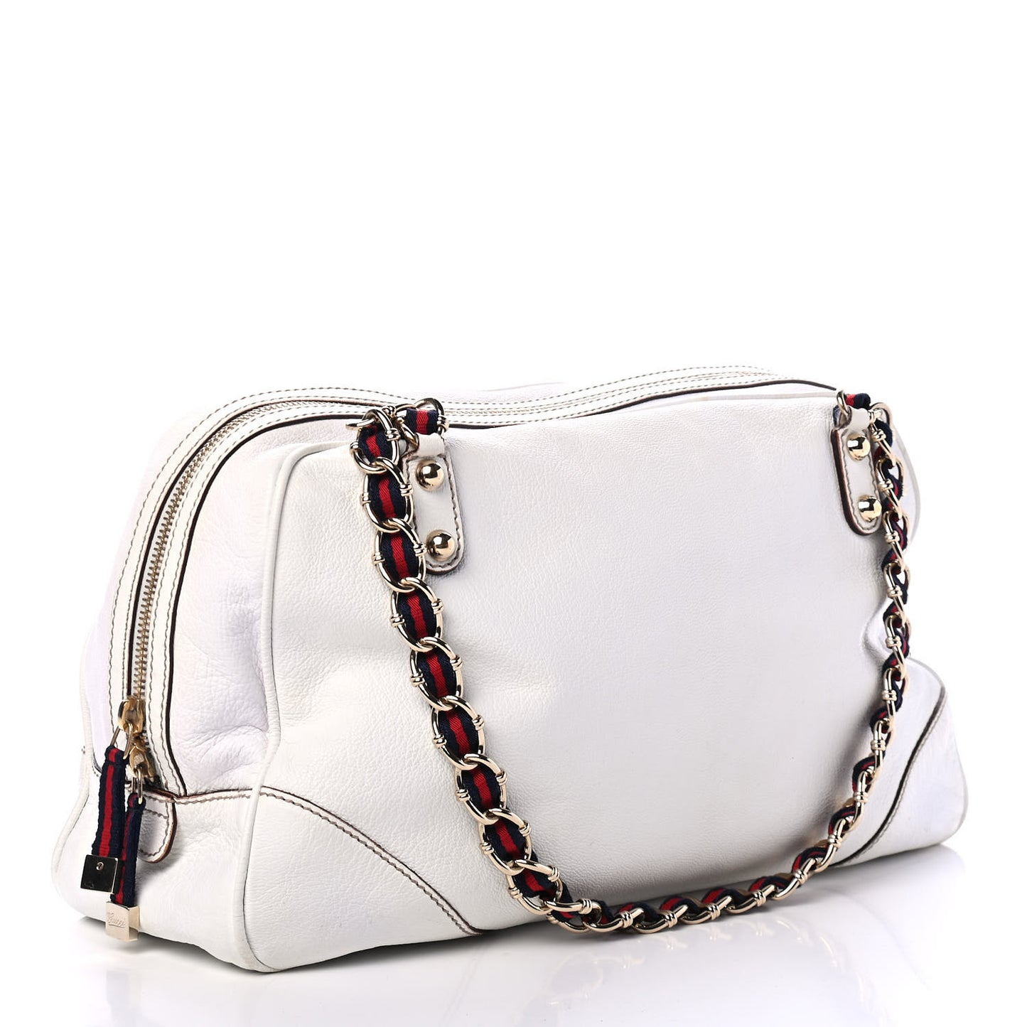 Goatskin Large Capri Bowler White