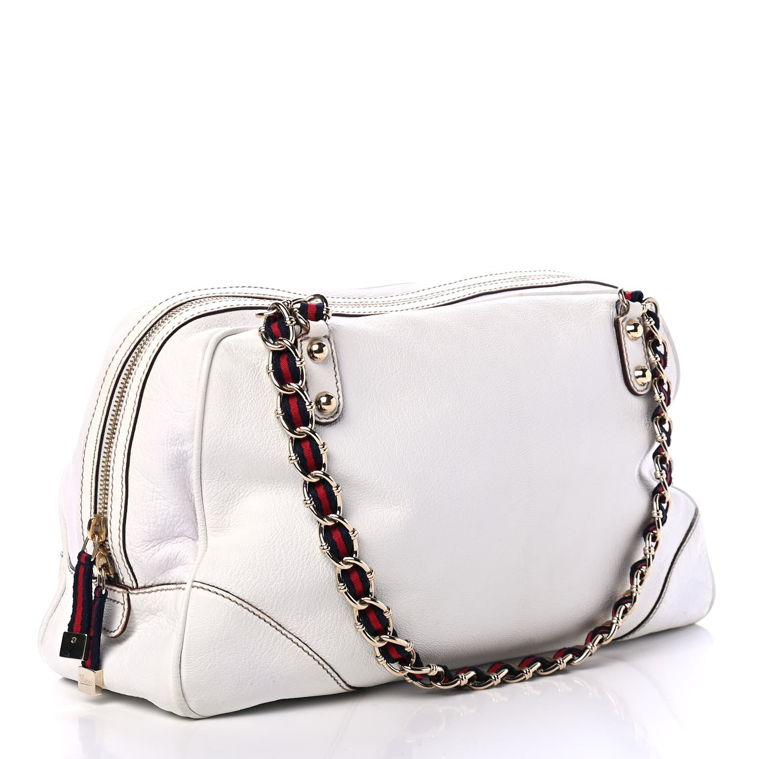 Gucci Goatskin Large Capri Bowler White 2 of 4