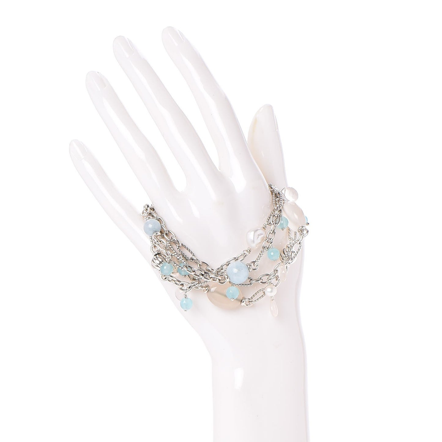 Sterling Silver Multi Stone Deauville Bracelet