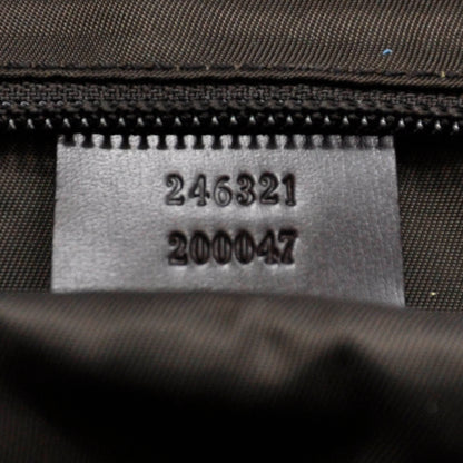 Gucci GG Supreme Monogram Interlocking G Double Buckle Backpack 8 of 9