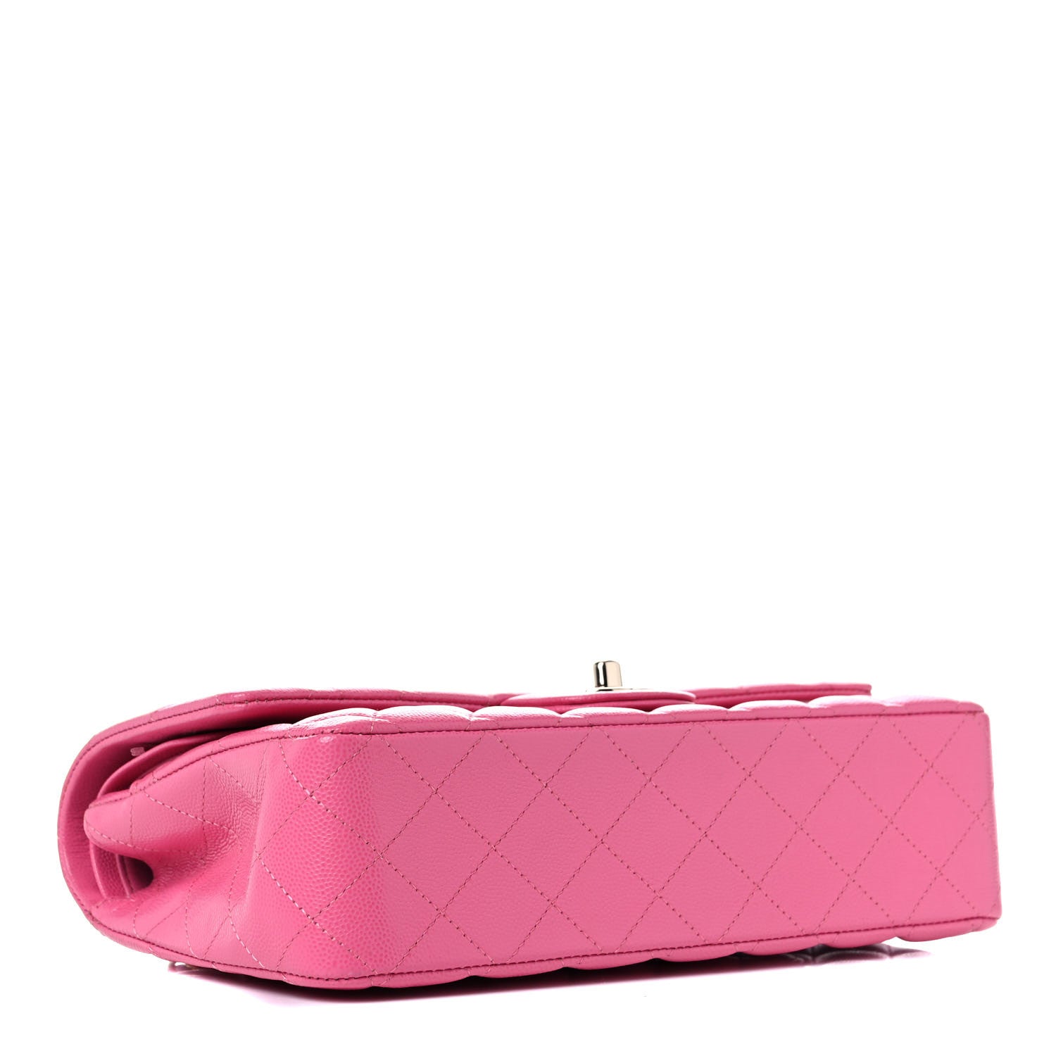 Chanel Caviar Quilted Medium Double Flap Dark Pink 4 of 10