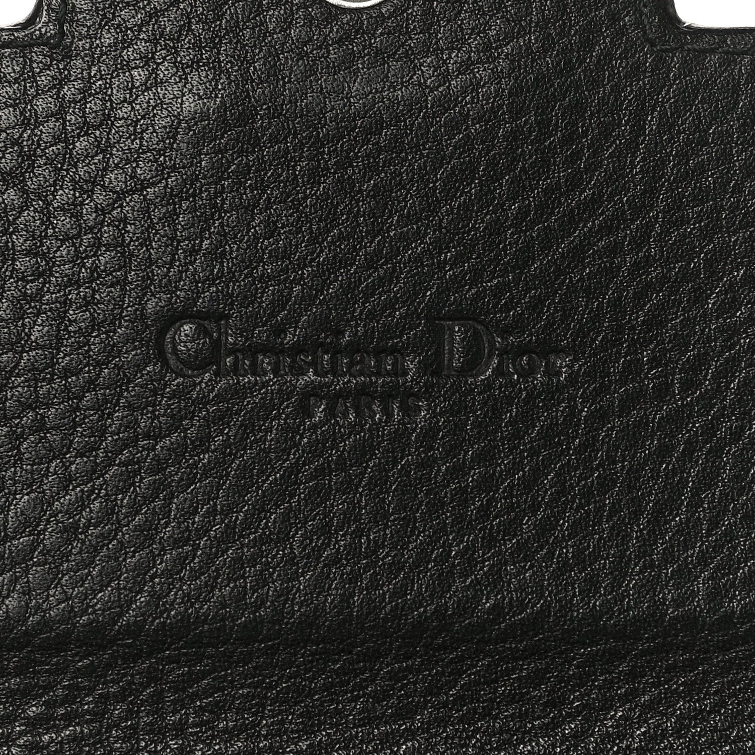 Christian Dior Monogram Flap Wallet Black 6 of 17