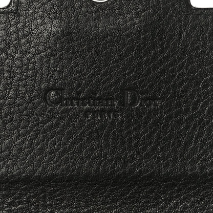 Christian Dior Monogram Flap Wallet Black 6 of 17