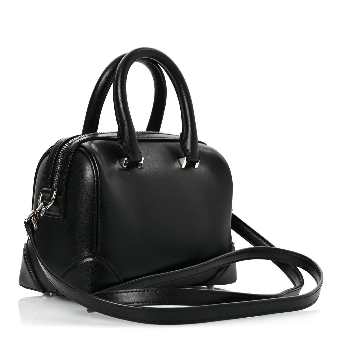 Calfskin Star Micro Lucrezia Black Silver