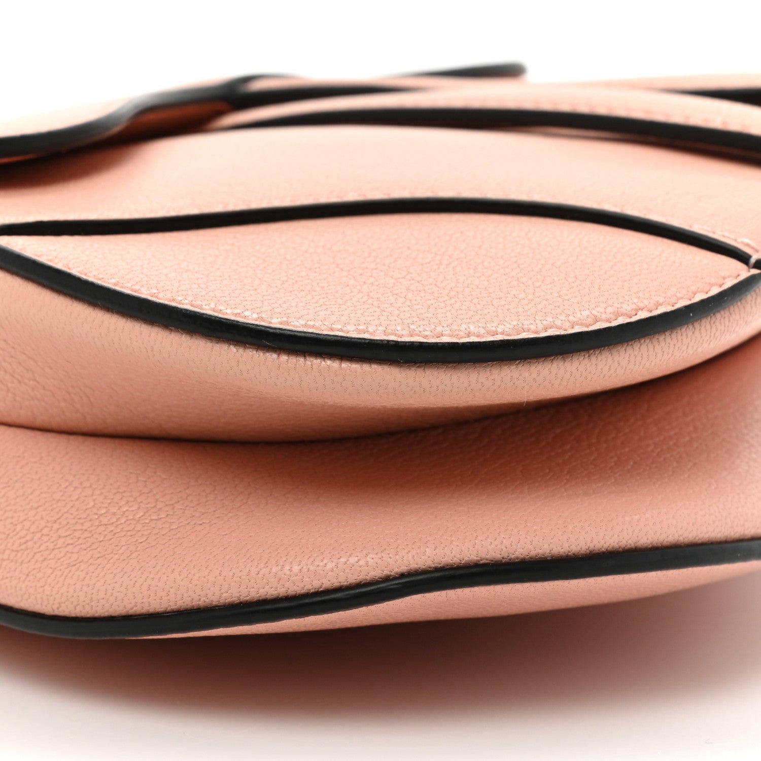 Christian Dior Grained Calfskin Mini Saddle Bag Pink 9 of 10