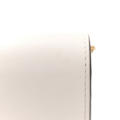 Fendi Vitello Kyoto Metal Fendi Roma Logo Chain Continental Wallet White 13 of 13