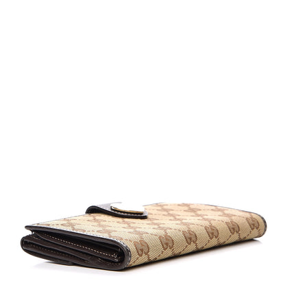 Gucci Monogram Heart Continental Wallet Dark Brown 4 of 7