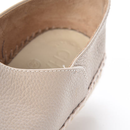 Chanel Grained Calfskin CC Espadrilles 38 Beige Black 9 of 10