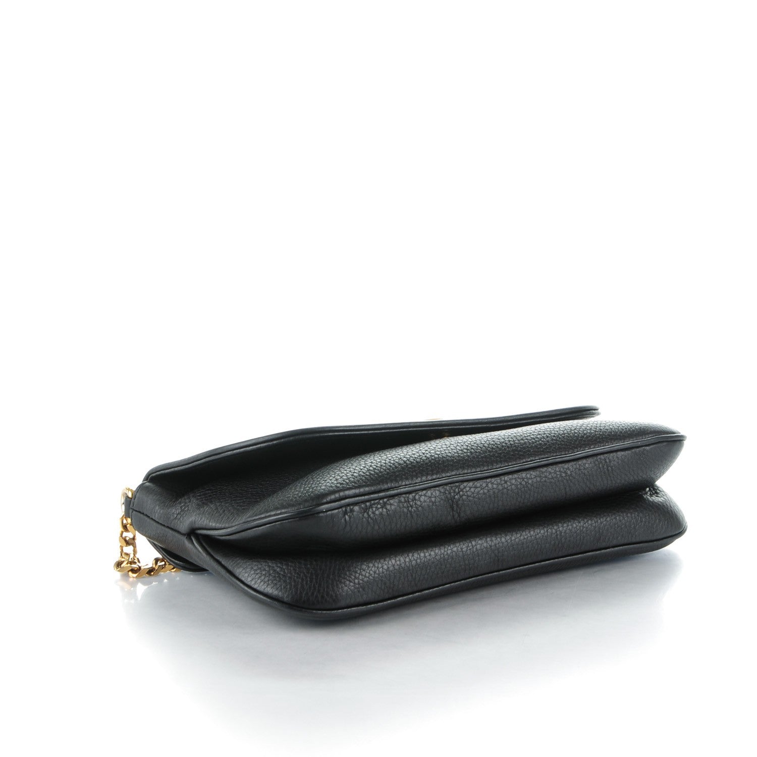 Gucci Calfskin Medium 1973 Chain Shoulder Bag Black 4 of 7