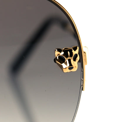 Cartier Panthere De Cartier Aviator Sunglasses Gold 6 of 7