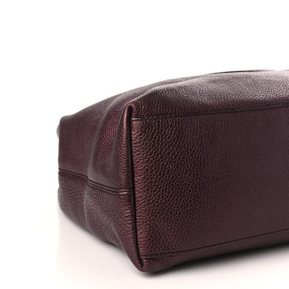 Gucci Metallic Cellarius Calfskin Medium Soho Chain Shoulder Bag Classic Burgundy 8 of 11