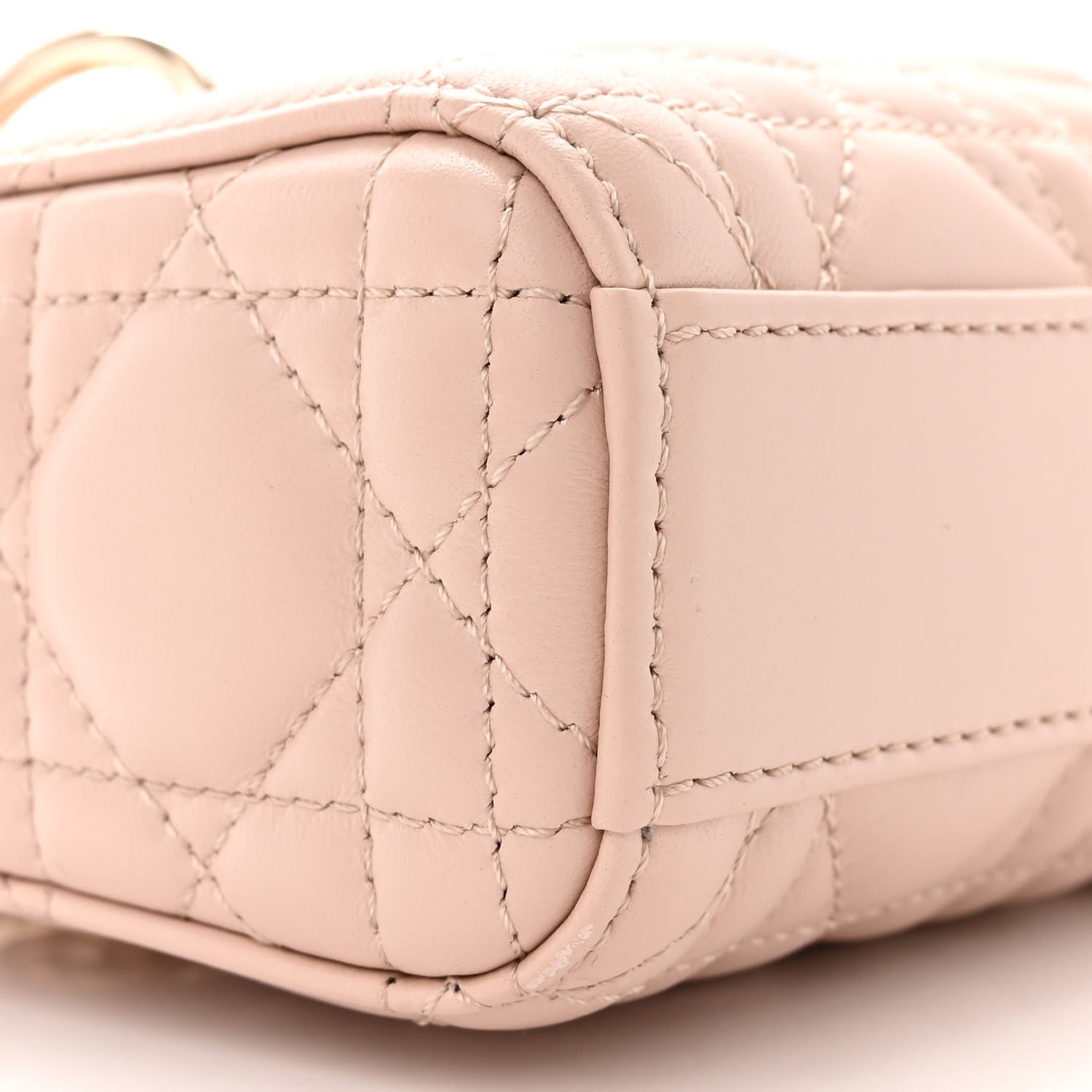 Christian Dior Lambskin Cannage Micro Lady D-Joy Rose De Vents 9 of 10
