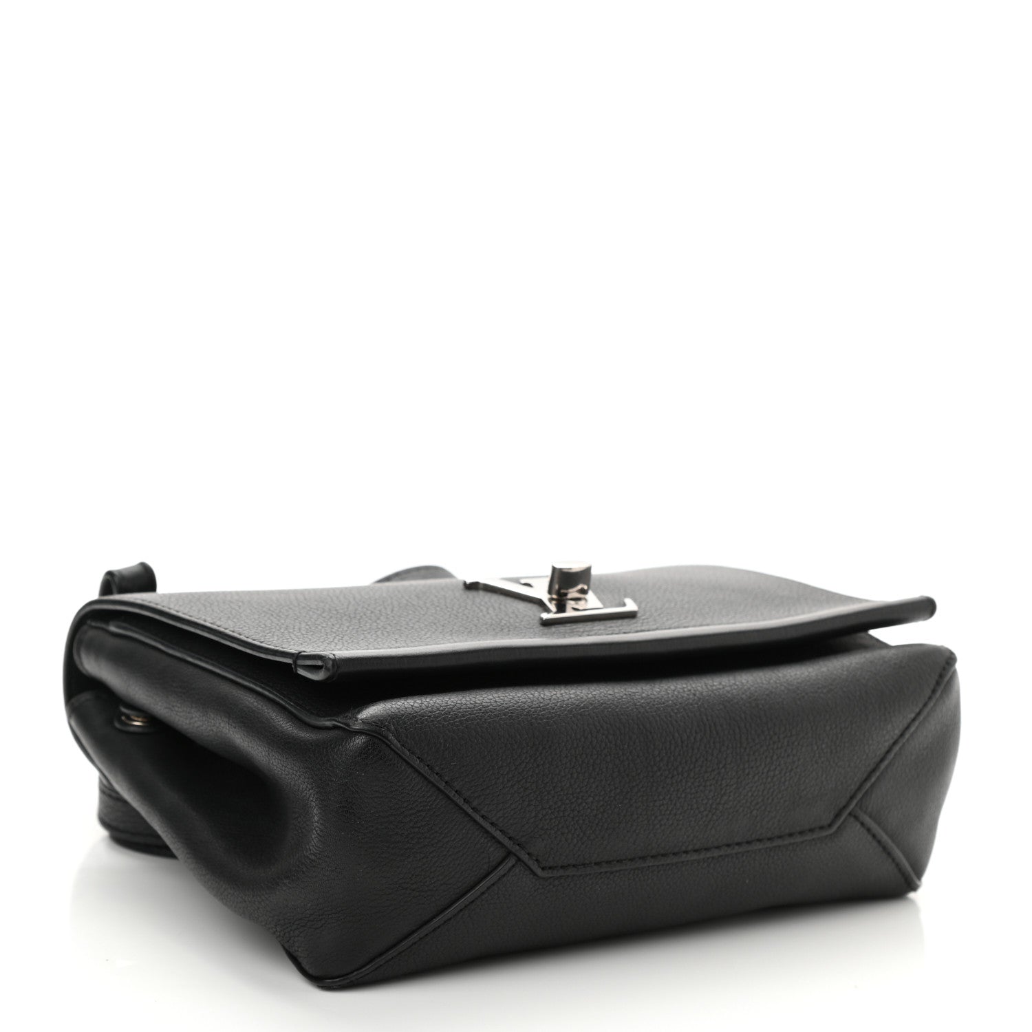 Louis Vuitton Calfskin Lockme II Chain Bag BB Black 4 of 9