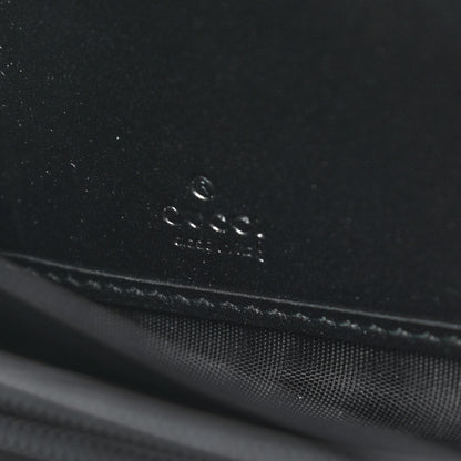 Gucci GG Supreme Monogram Kingsnake Zip Around Wallet Black Grey 6 of 8