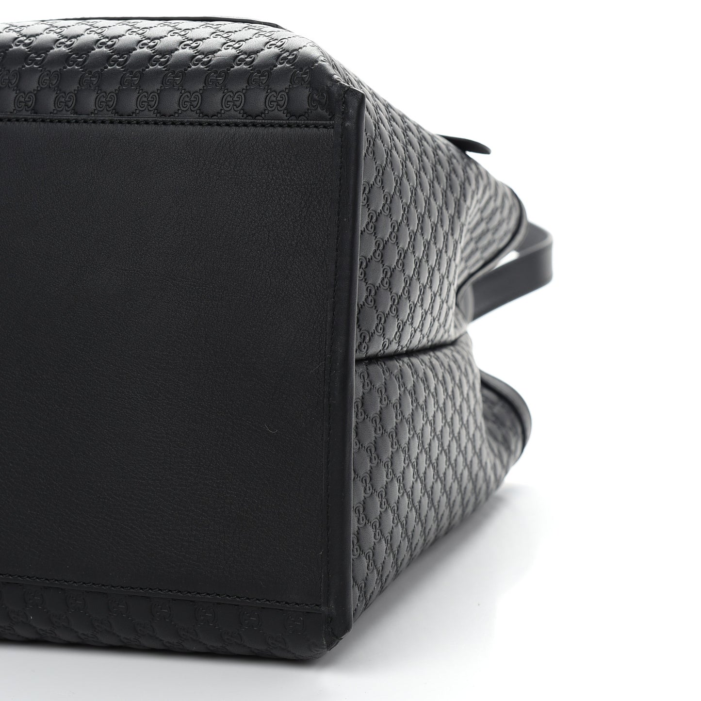 Soft Microguccissima Large Tote Black