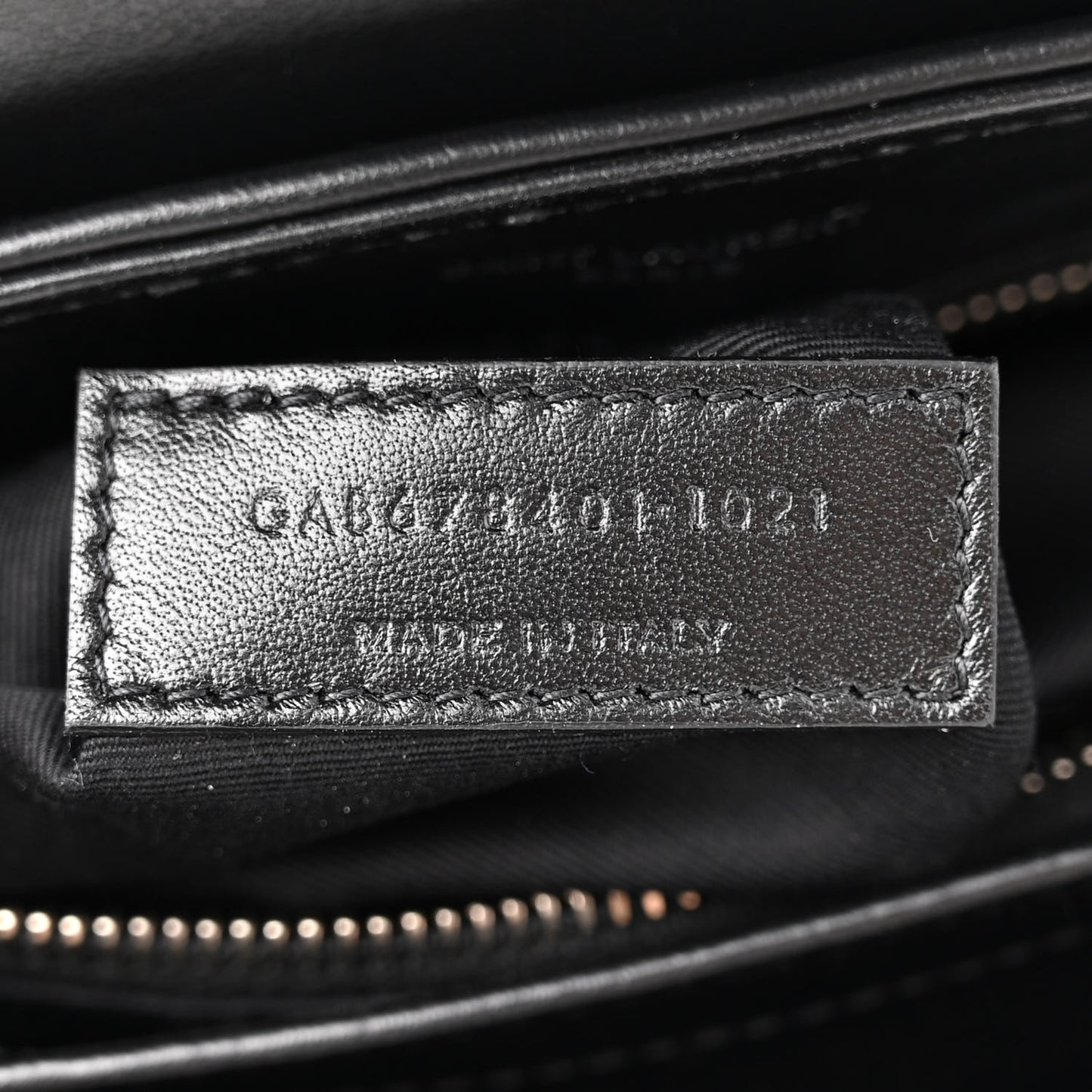 Calfskin Y Quilted Monogram Toy Loulou Crossbody Bag Black