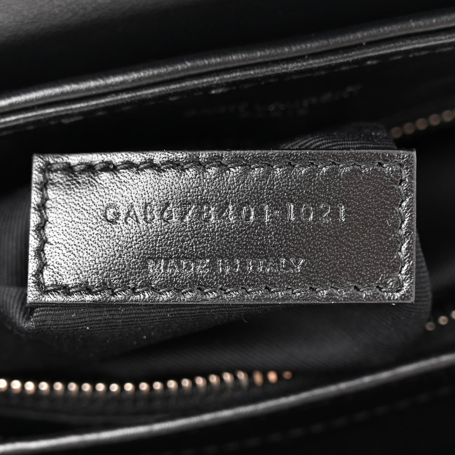 Saint Laurent Calfskin Y Quilted Monogram Toy Loulou Crossbody Bag Black 7 of 12