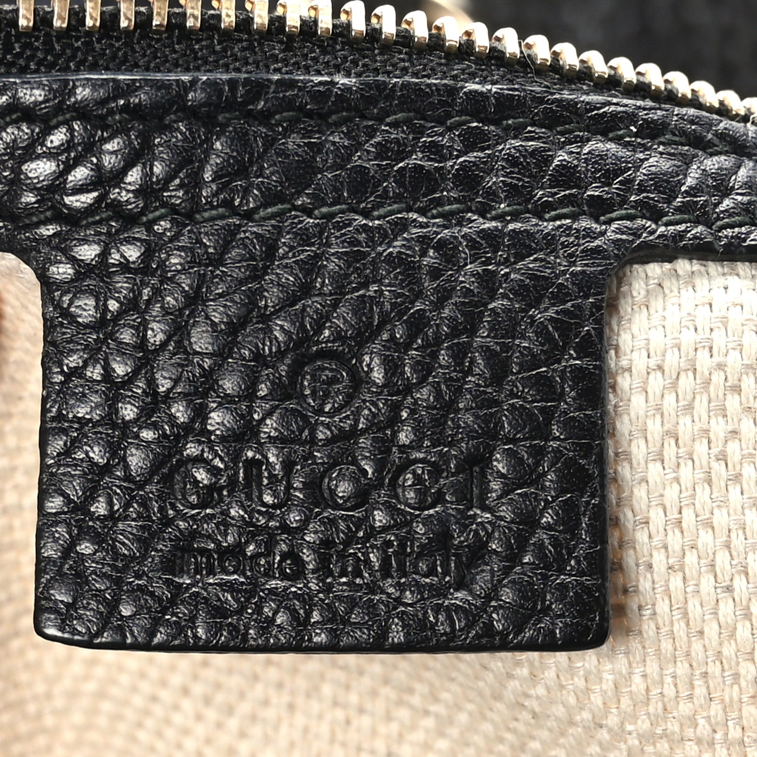 Gucci Pebbled Calfskin Medium Soho Chain Shoulder Bag Black 6 of 9