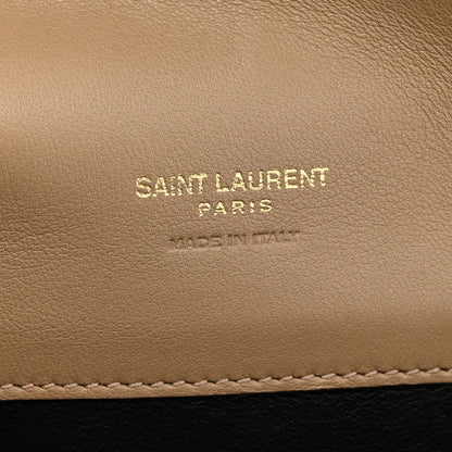 Saint Laurent Lambskin Quilted Gaby Phone Holder Crossbody Dark Toffee 6 of 13