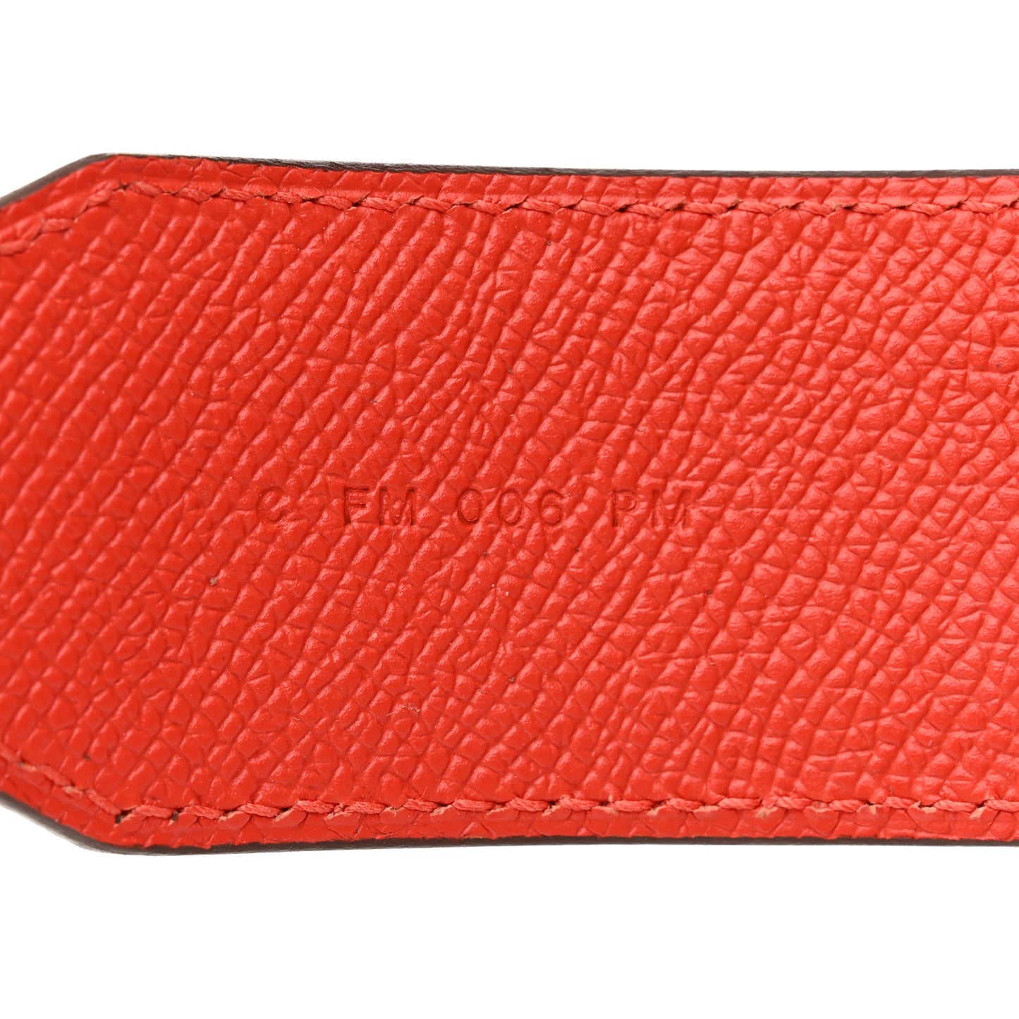 Epsom 40mm Tressage Shoulder Strap Capucine Celeste Rouge H