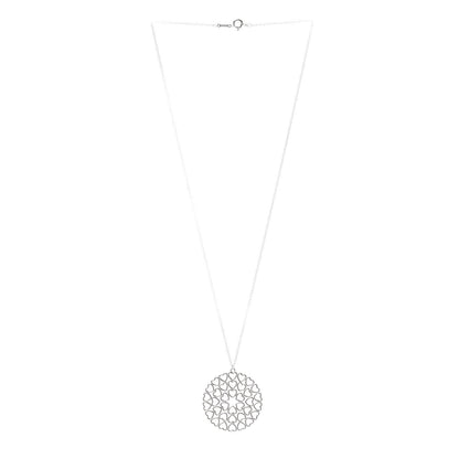 Tiffany Sterling Silver Paloma Picasso Heart Medallion Pendant Necklace 3 of 6