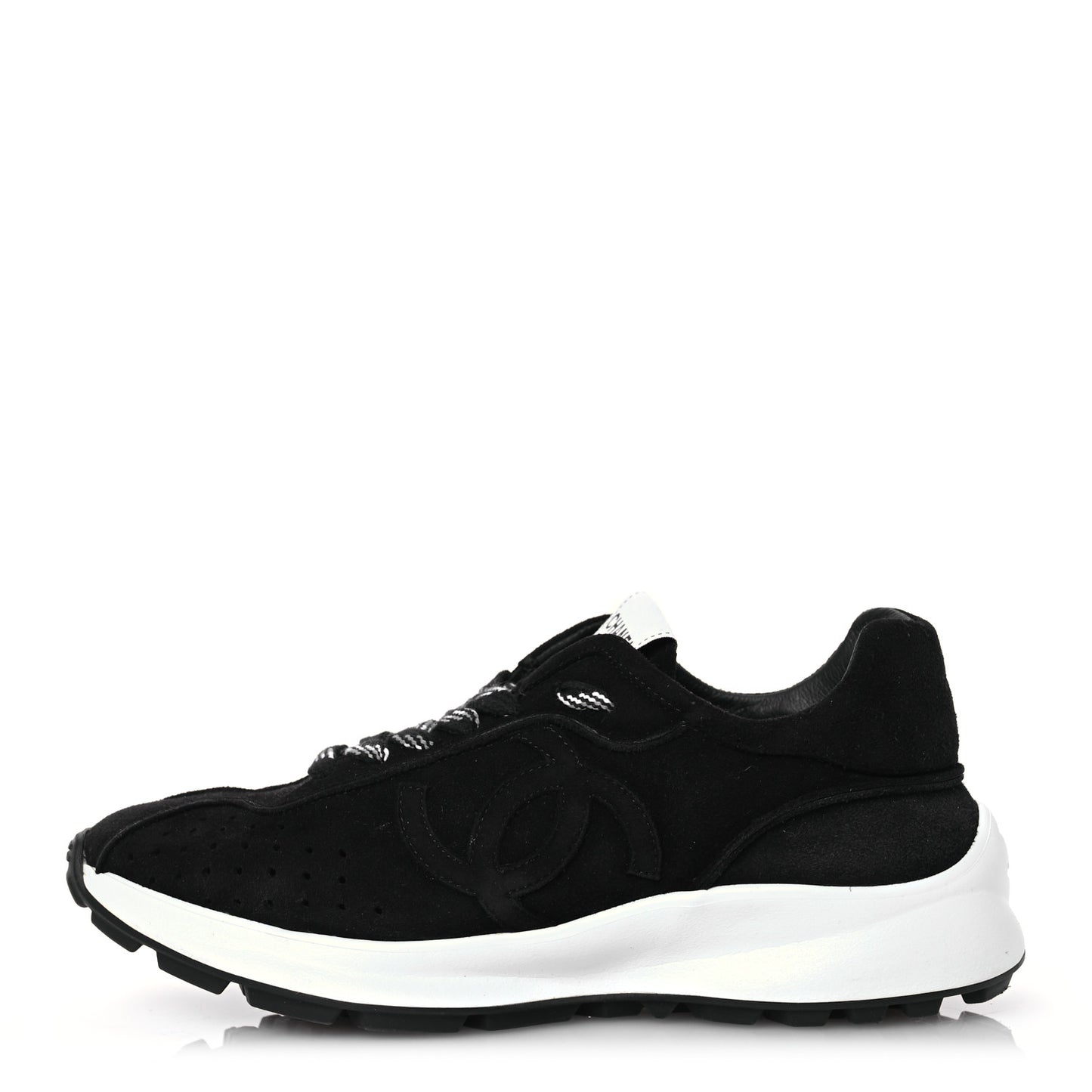 Suede Goatskin CC Sneakers 37 Black