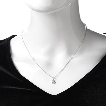Tiffany 18K White Gold Diamond Medium Ampersand Pendant Necklace 2 of 5