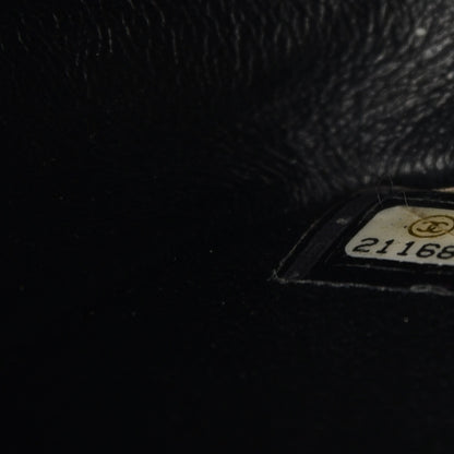Chanel Lambskin Chevron Quilted Medium Double Flap So Black 7 of 8