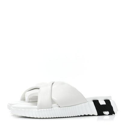 Hermes Nappa Womens Infra Sandals 37 White 3 of 10