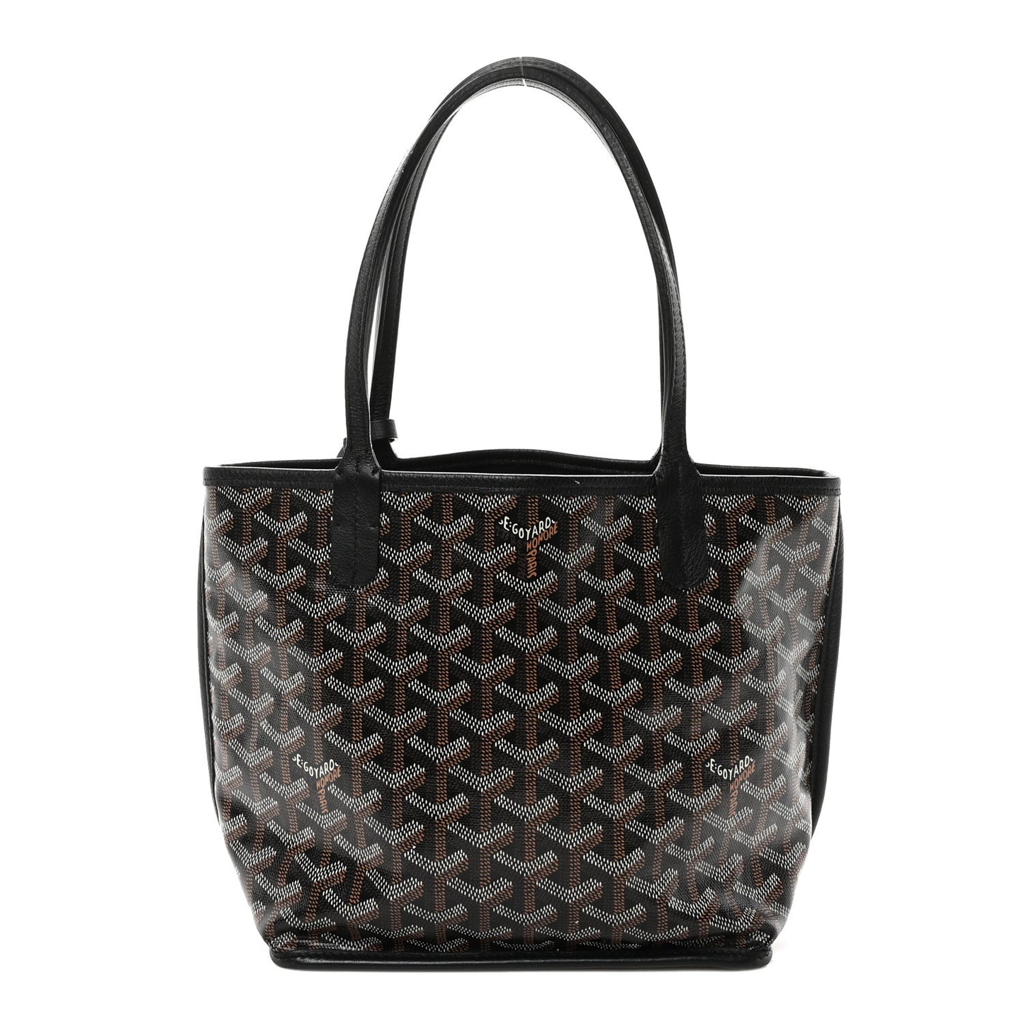 Goyardine Reversible Mini Anjou Black