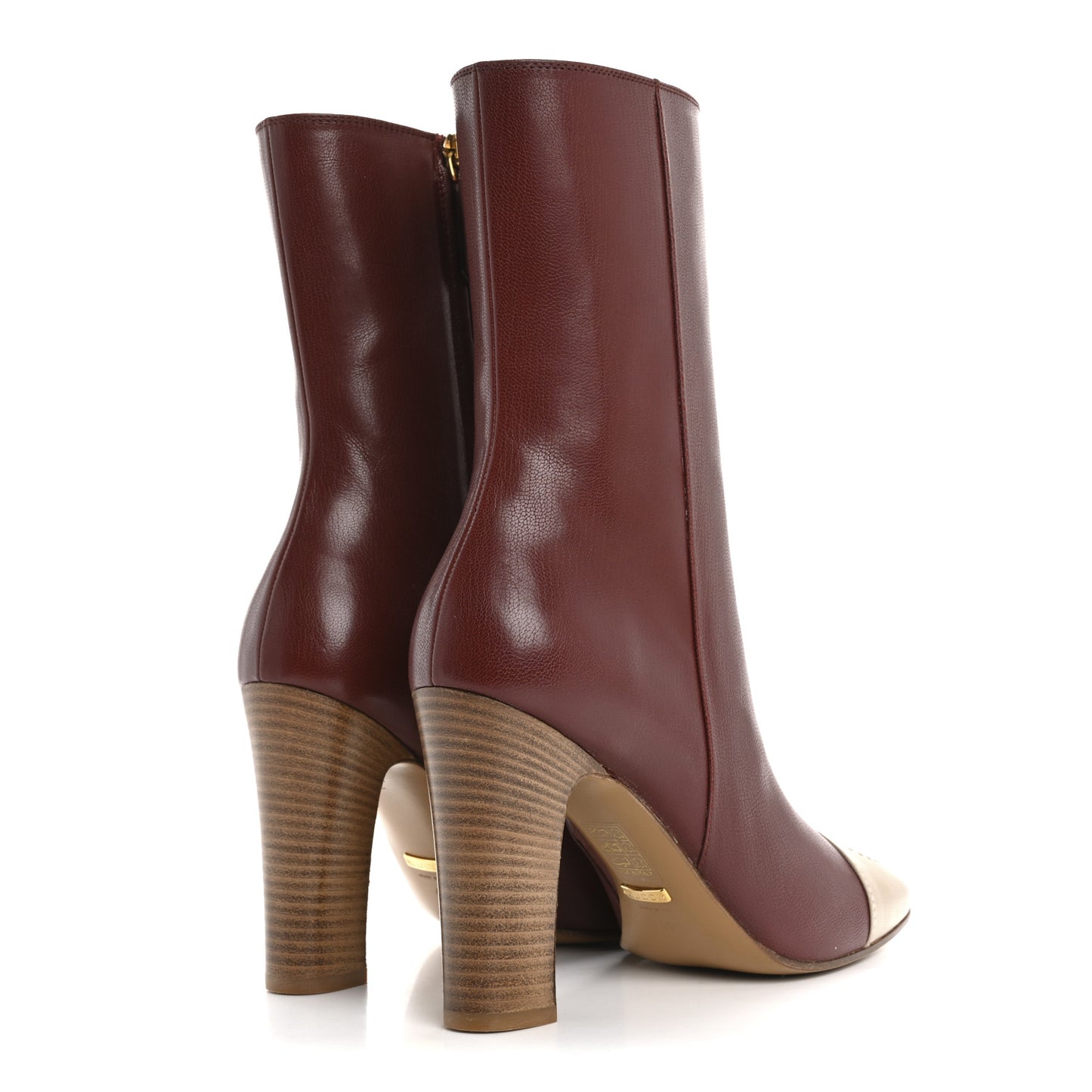 Goatskin Hills Logo Boots 40 Oatmeal Garnet
