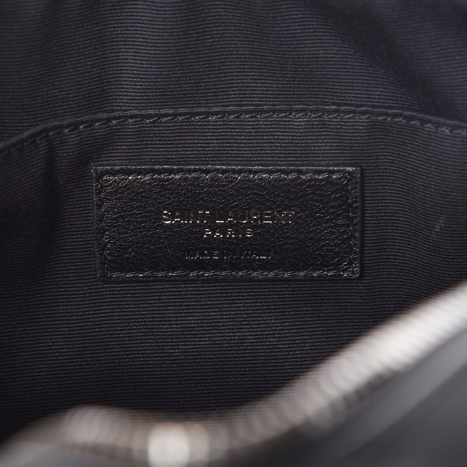 Saint Laurent Calfskin Matelasse Monogram Lou Camera Bag Black 6 of 9