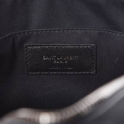 Saint Laurent Calfskin Matelasse Monogram Lou Camera Bag Black 6 of 9