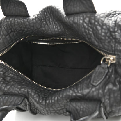 Alexander Wang Pebbled Lambskin Inside Out Rocco Black Clear Resin Hardware 5 of 10