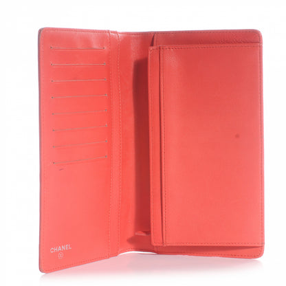 Chanel Patent Lucky Symbols Yen Wallet Coral 7 of 7