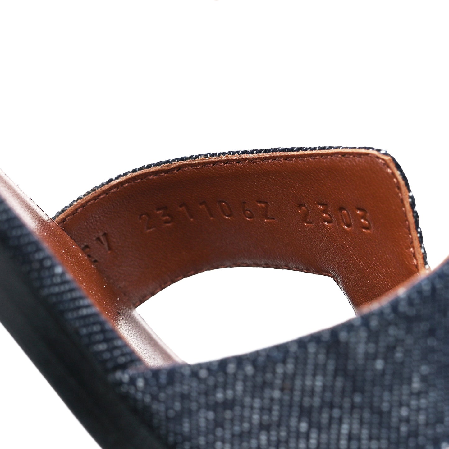 Denim Santorini Sandals 36.5 Bleu Clair