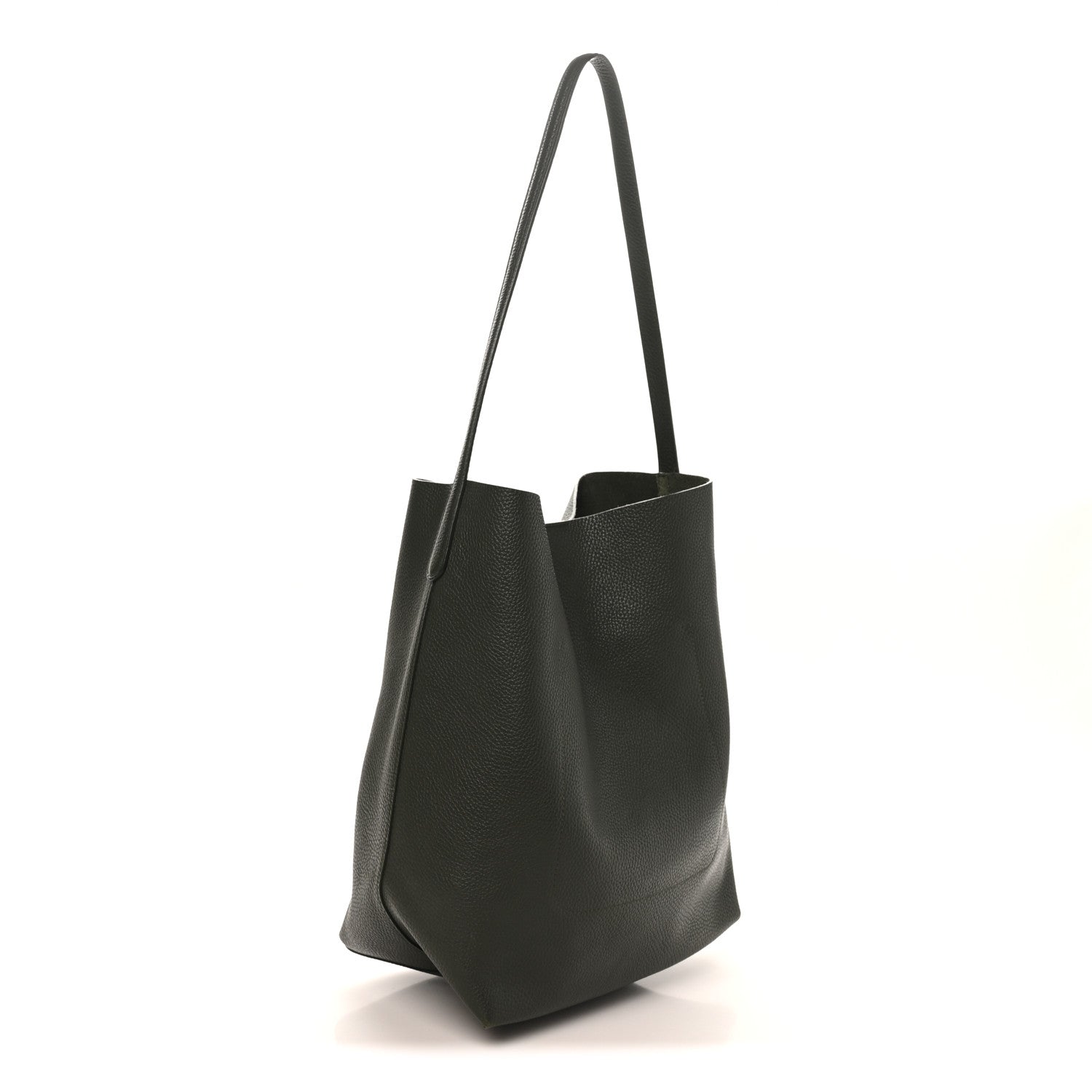 Mansur Gavriel Pebbled Calfskin Everyday Cabas Seaweed 3 of 9