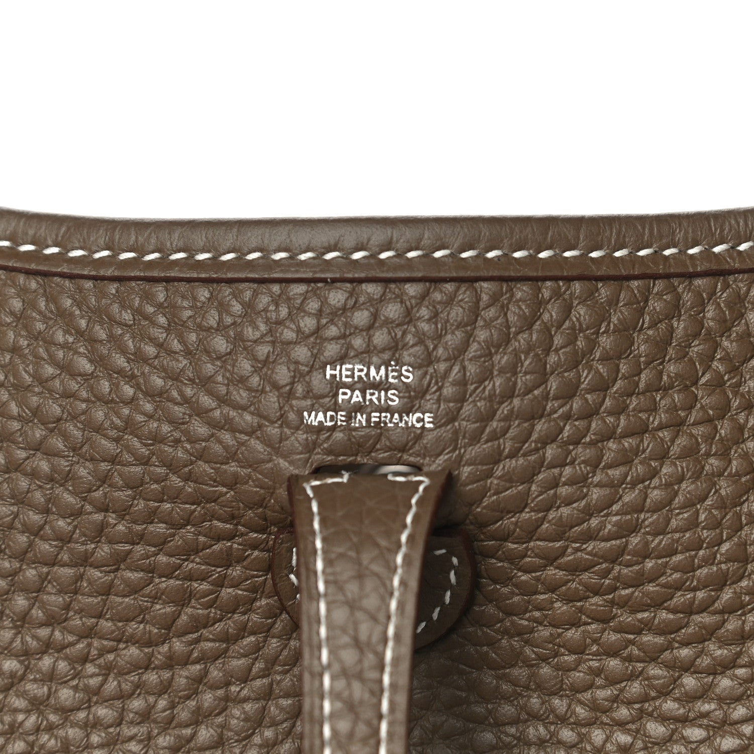 Hermes Taurillon Clemence Amazone Evelyne TPM Etoupe Bleu Indigo 6 of 12