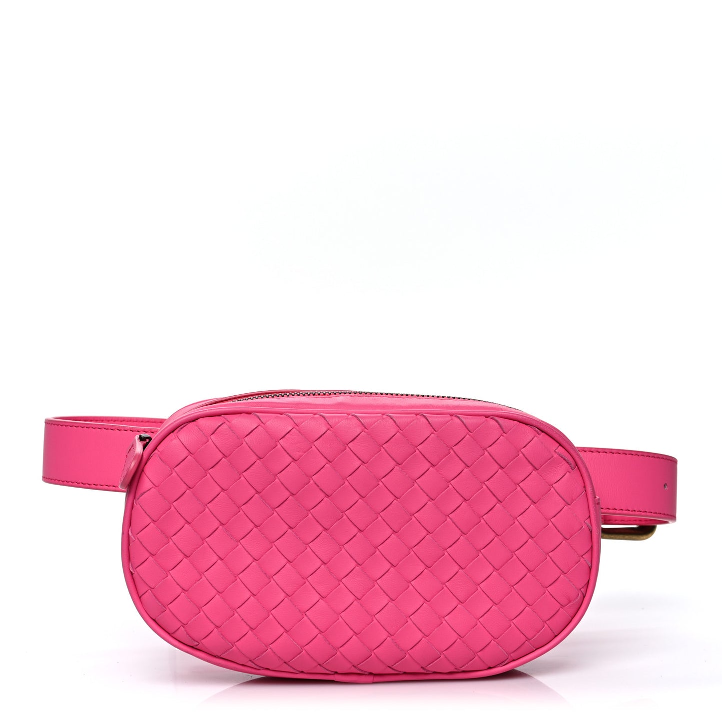 Nappa Intrecciato Belt Bag Rosa Shock