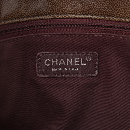 Chanel Crumpled Grained Calfskin Jumbo CC Crave Flap Beige 5 of 13